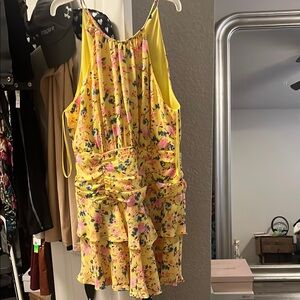 Resa Yellow Floral Dress